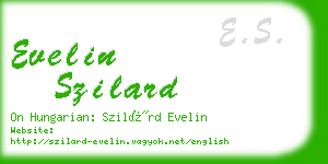 evelin szilard business card